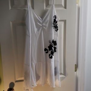 3 for $20 White Hibiscus dress